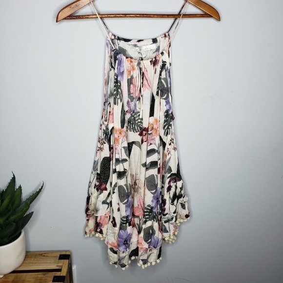 NWT lovers + friends tropical oasis floral dress. - Picture 3 of 8